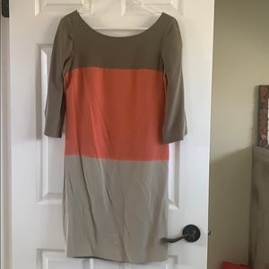 Silk 3 colored dress